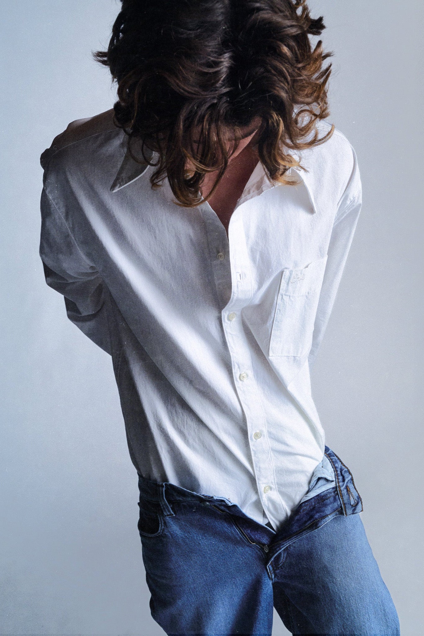 White Poplin Overshirt