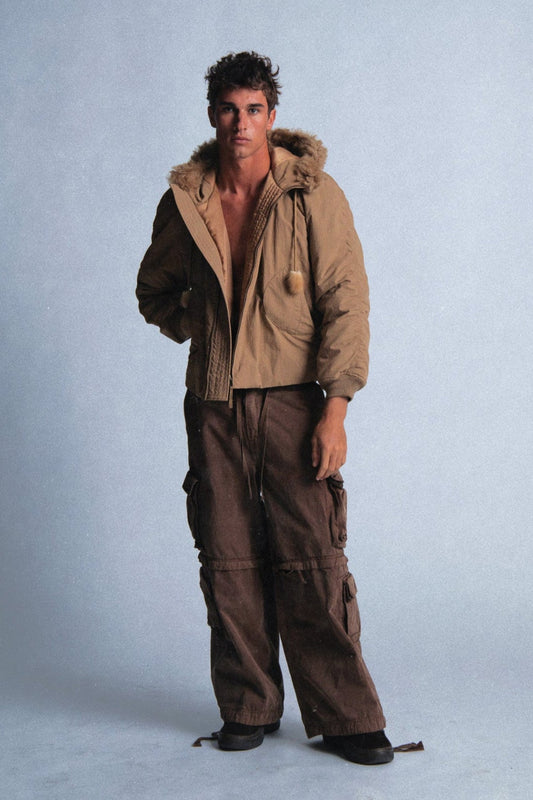 zip-off cargo pants