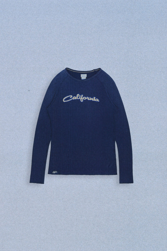 NAVY CALIFORNIA WAFFLE LONG SLEEVE