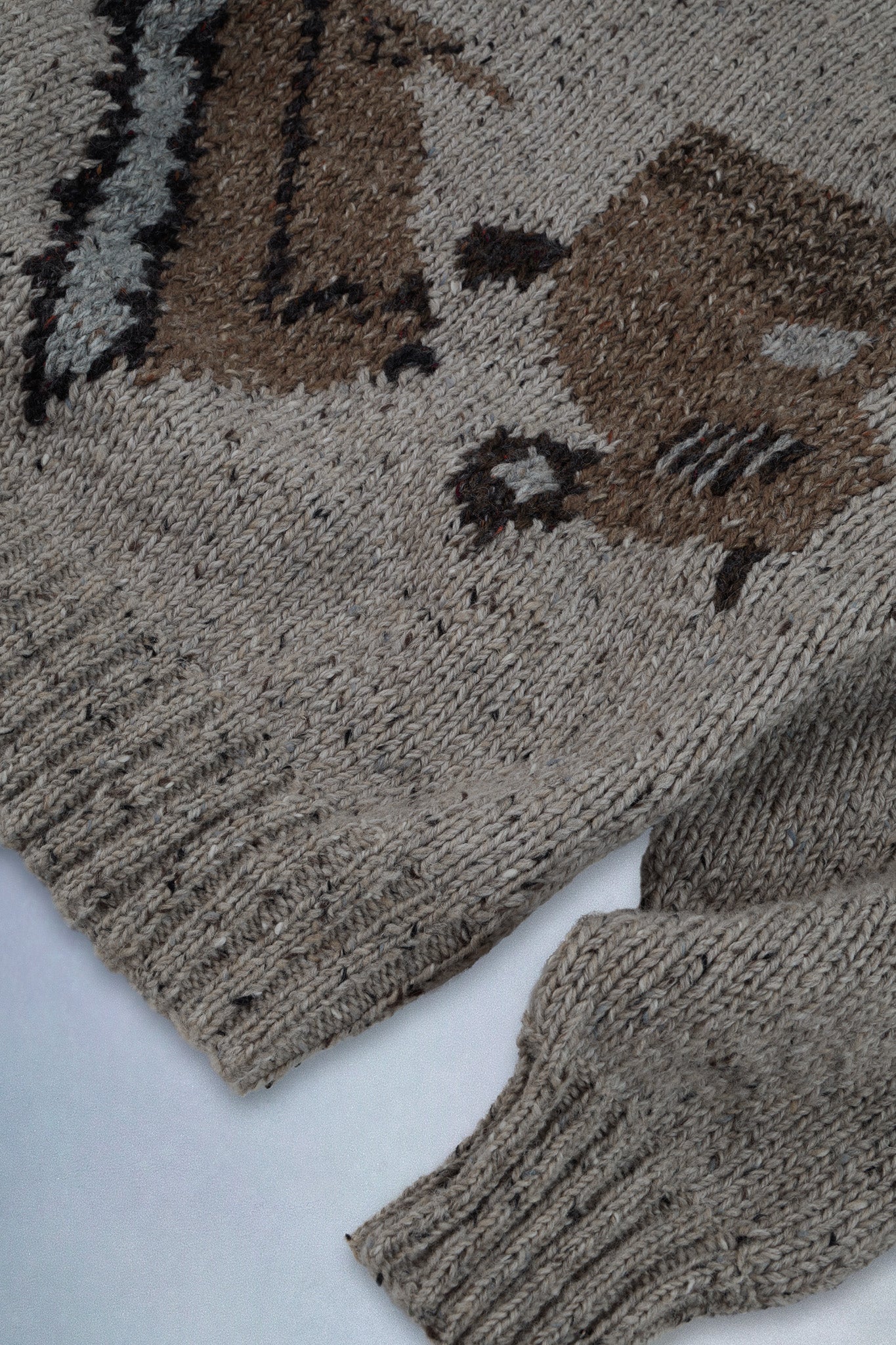 helicopter hand-knit sweater