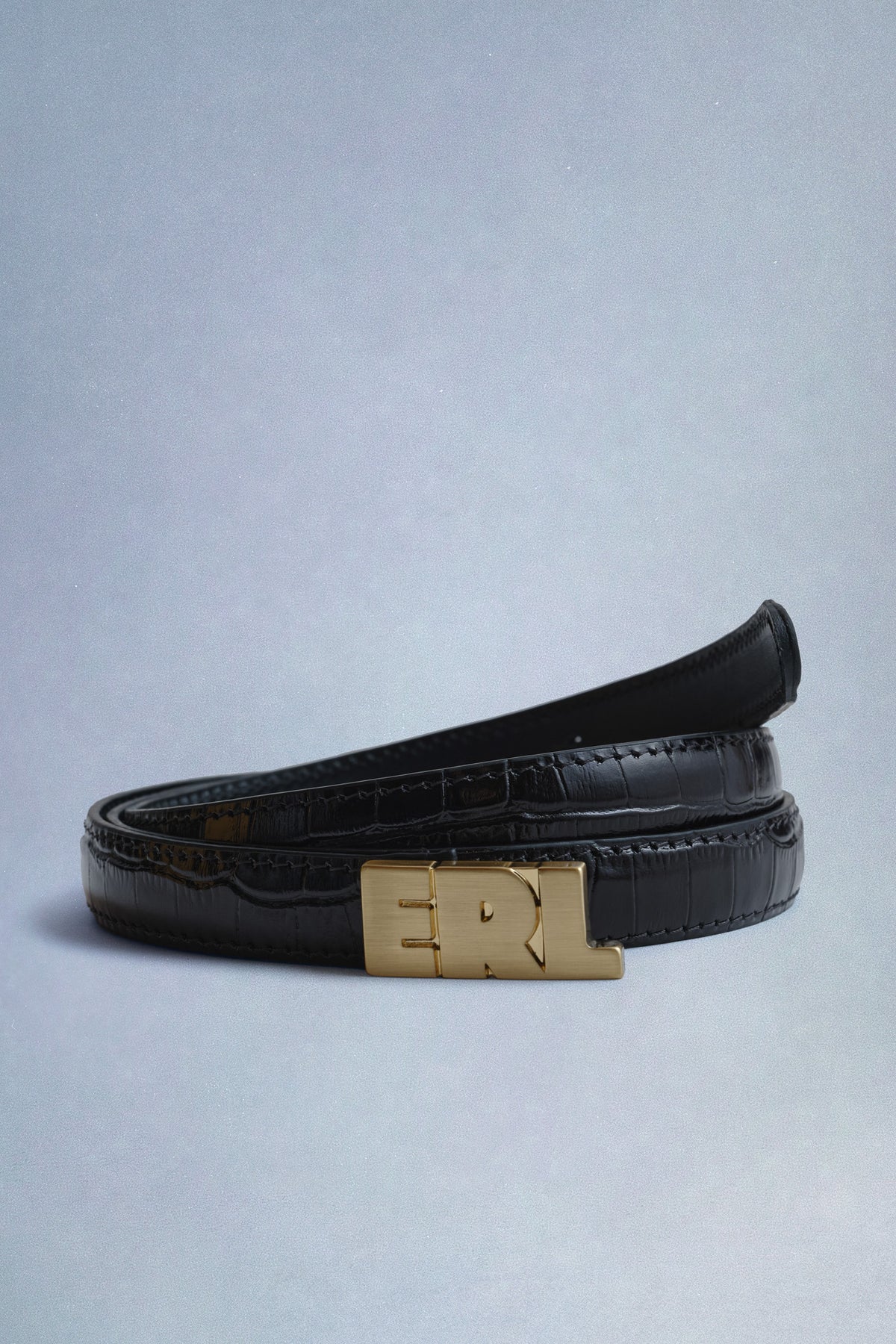 ERL skinny croc belt