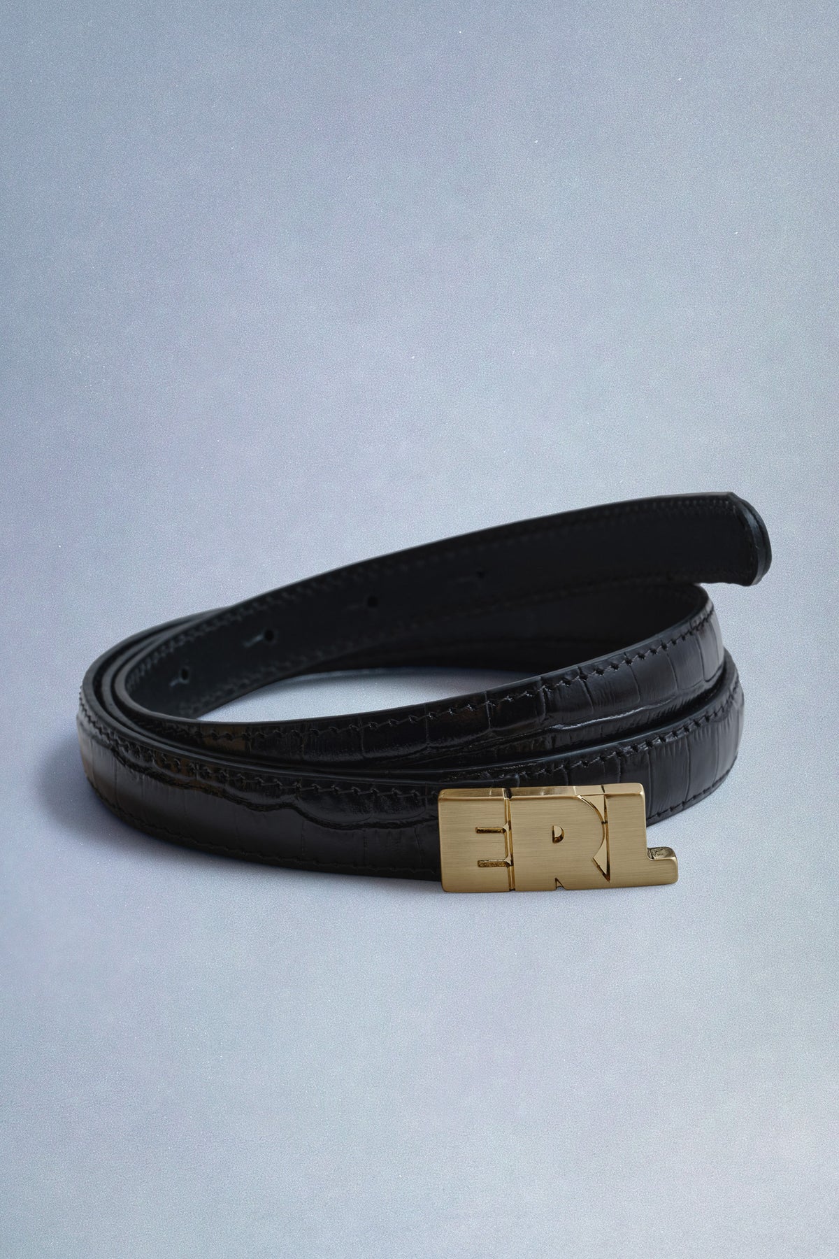 ERL skinny croc belt