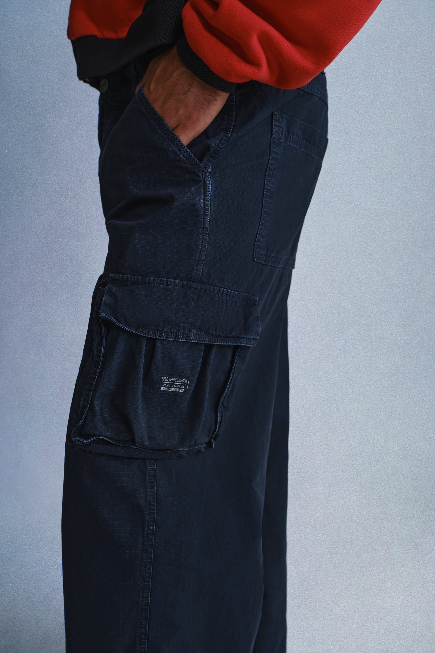 black ripstop cargo pants
