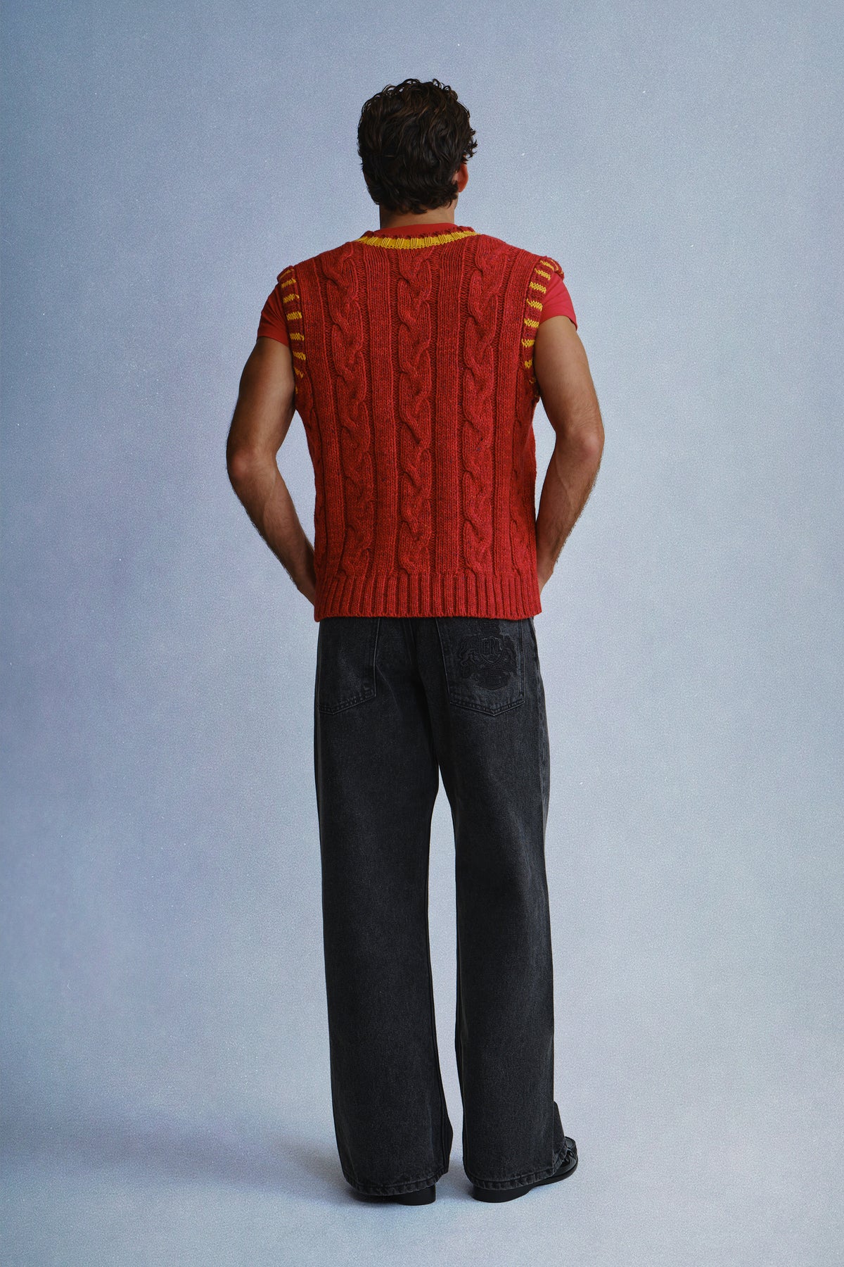 cable knit vest