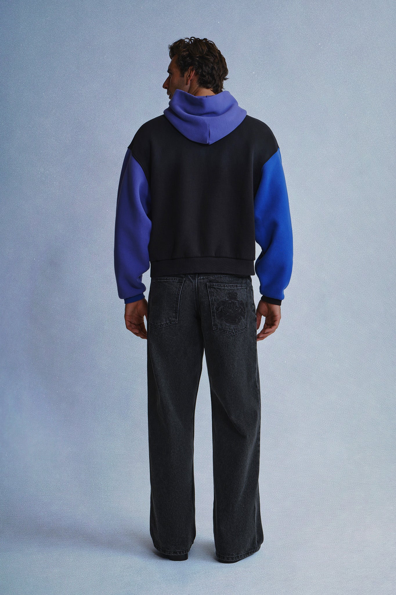 color block hoodie