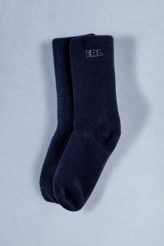 navy soft socks