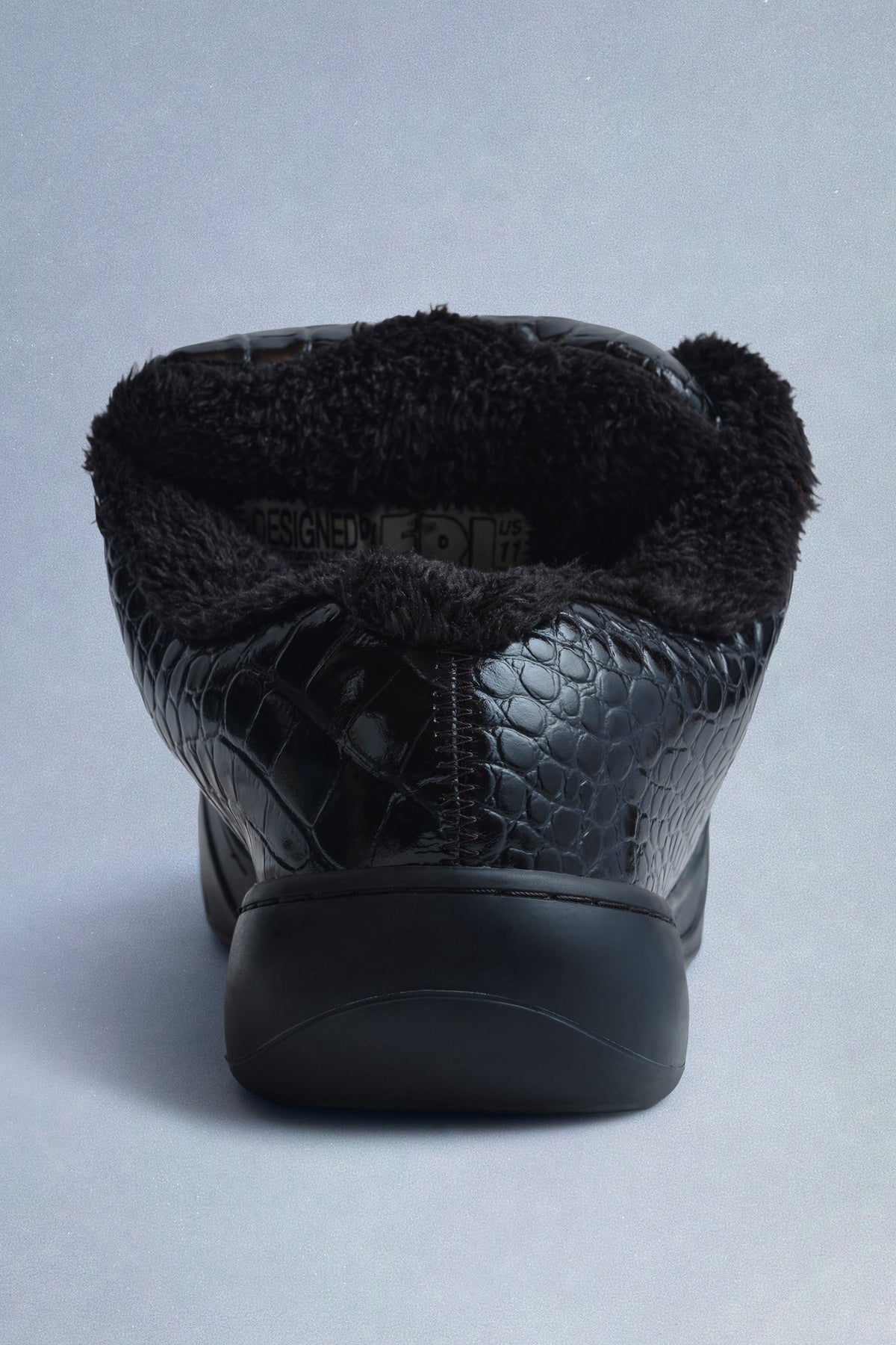 noir croco vamps