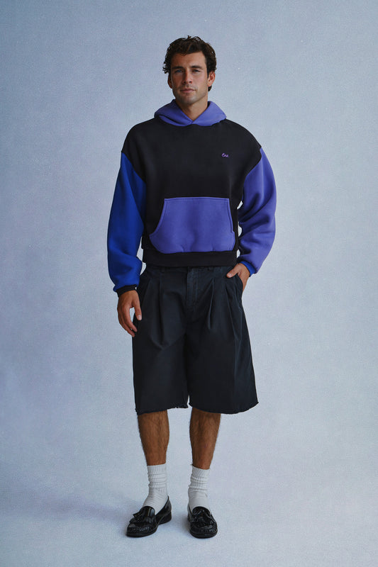 pleated chino shorts