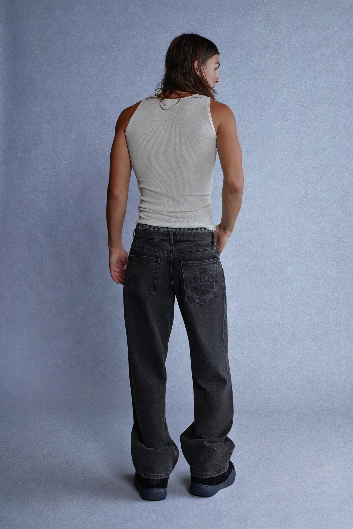 straight cut jeans
