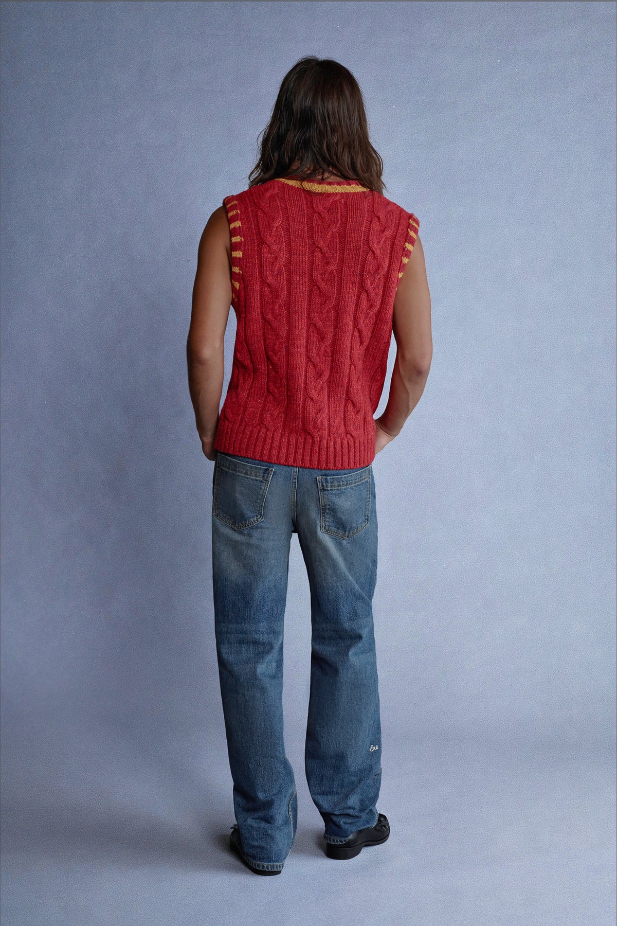 cable knit vest