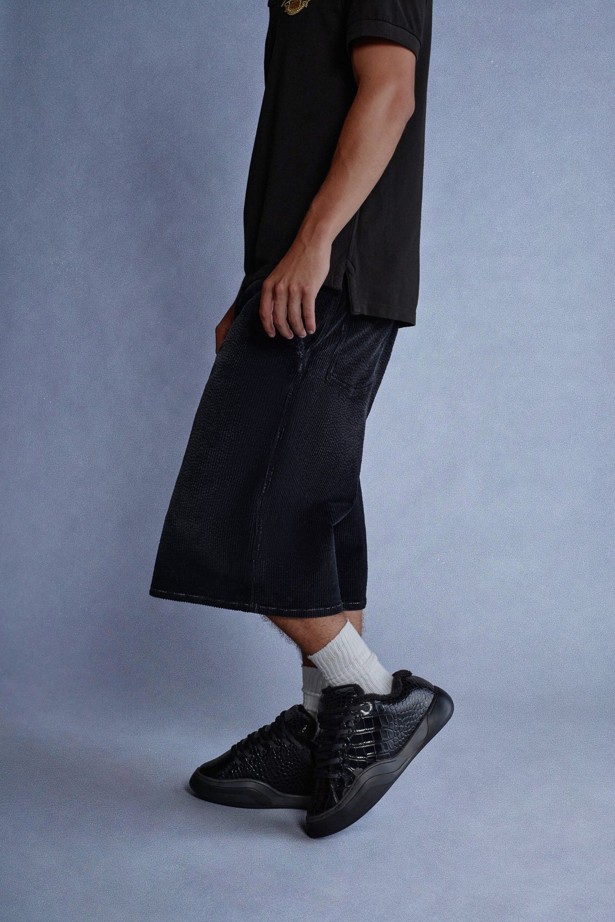 noir croco vamps