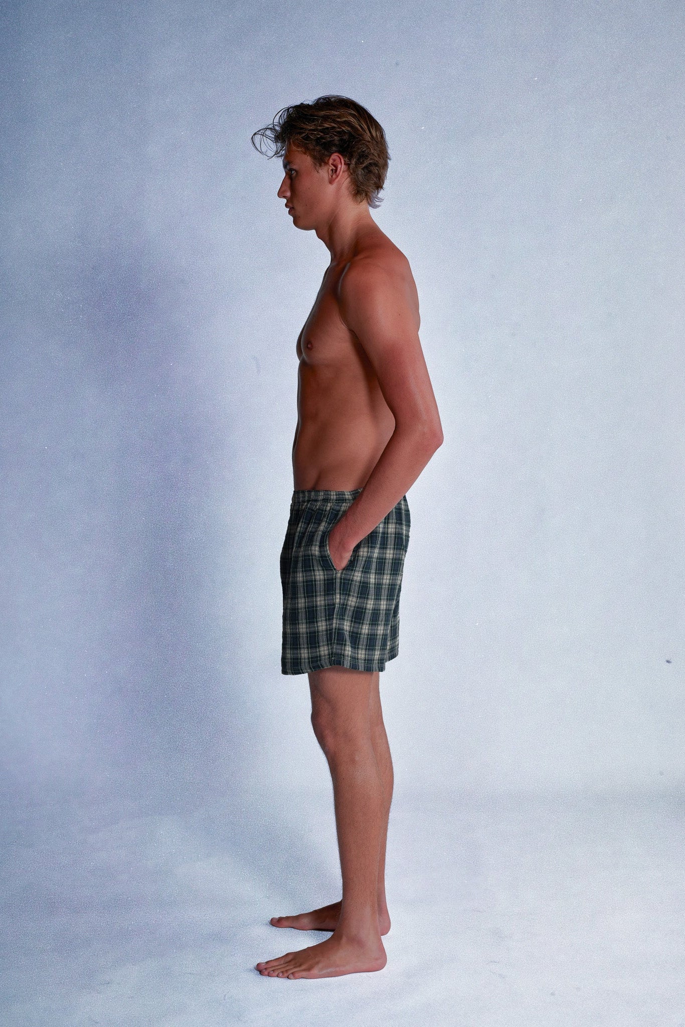 green plaid boxers