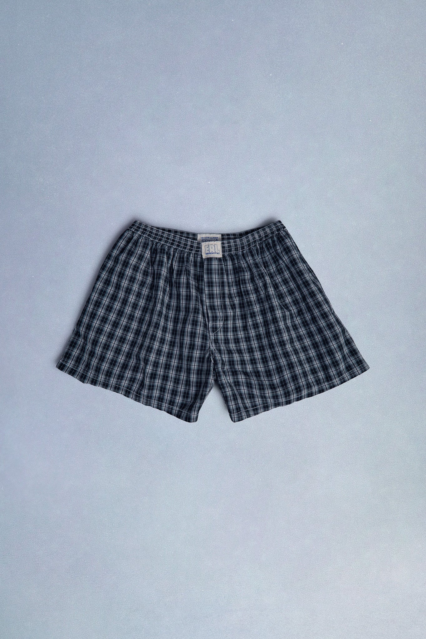 black plaid boxers